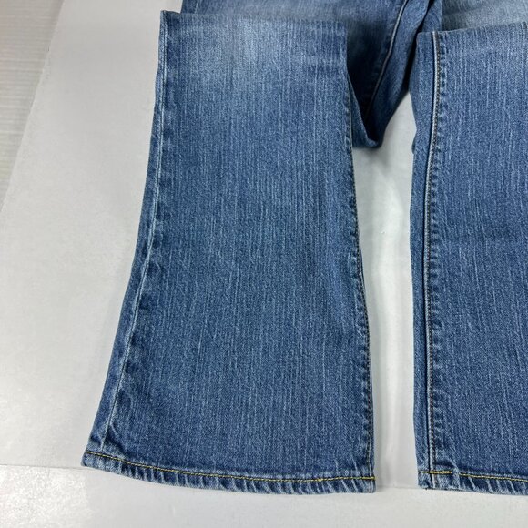 Express X2 Jeans Women's Measured 31x29 Slim Low Rise Boot Cut Blue Denim Tag 8 - Picture 6 of 16
